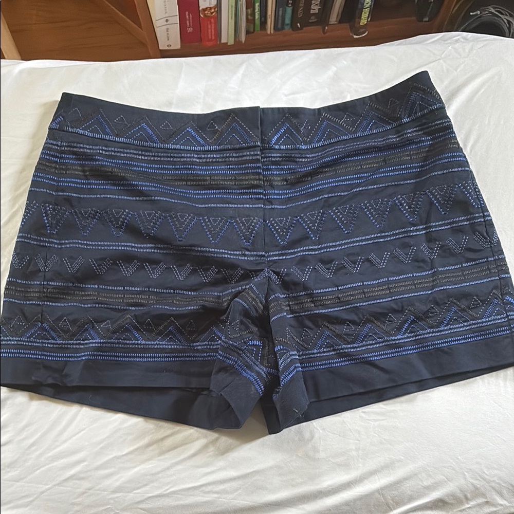 White House Black Market Blue High Waist Shorts